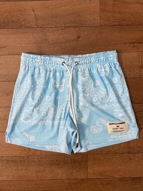 Ryoko Rain Size Large Blue Bandana Paisley Print Shorts Streetwear Basketball L